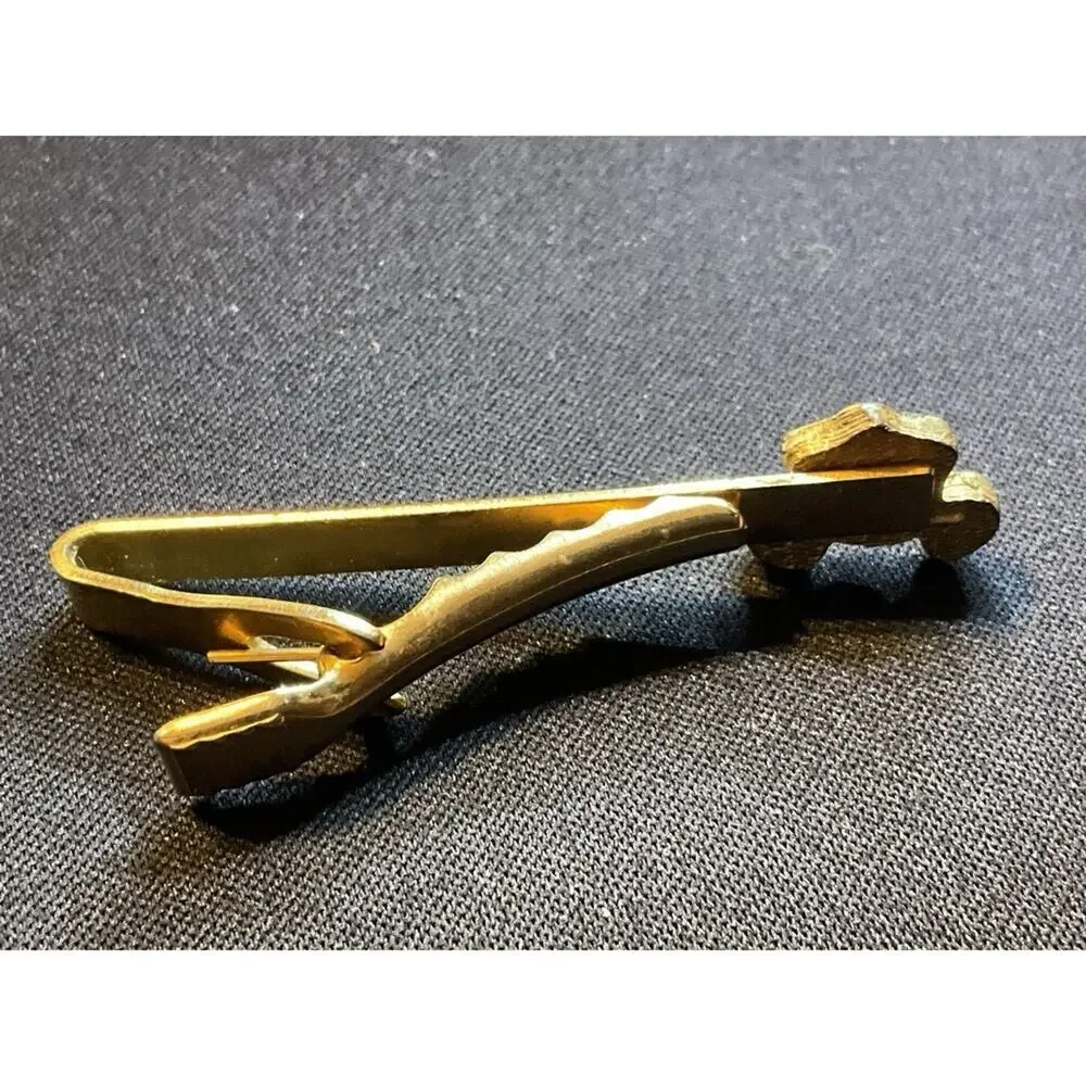 Walt Disney 1980’s Mickey Gold Tone Tie Clip (some Gold Loss See Pictures)